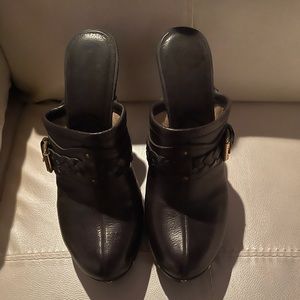 Black Michael Kors heels. Worn once. Heel is too high for me, but love them.